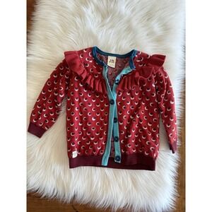 Wild Flowers cardigan size 4 EUC‎